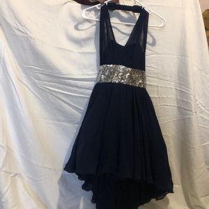 Size 3, navy blue, semi formal dress